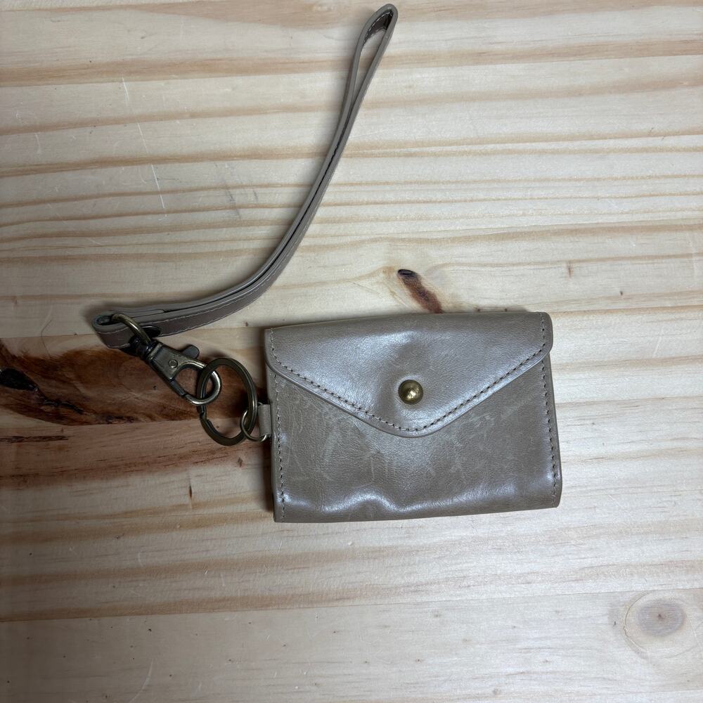 Andar The Poppy Keychain Card Wallet Coin Purse Camel Tan Leather